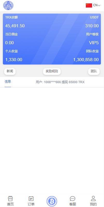 海外版TRX波场币投资系统/usdt理财系统/TRX投资系统 详情图 6