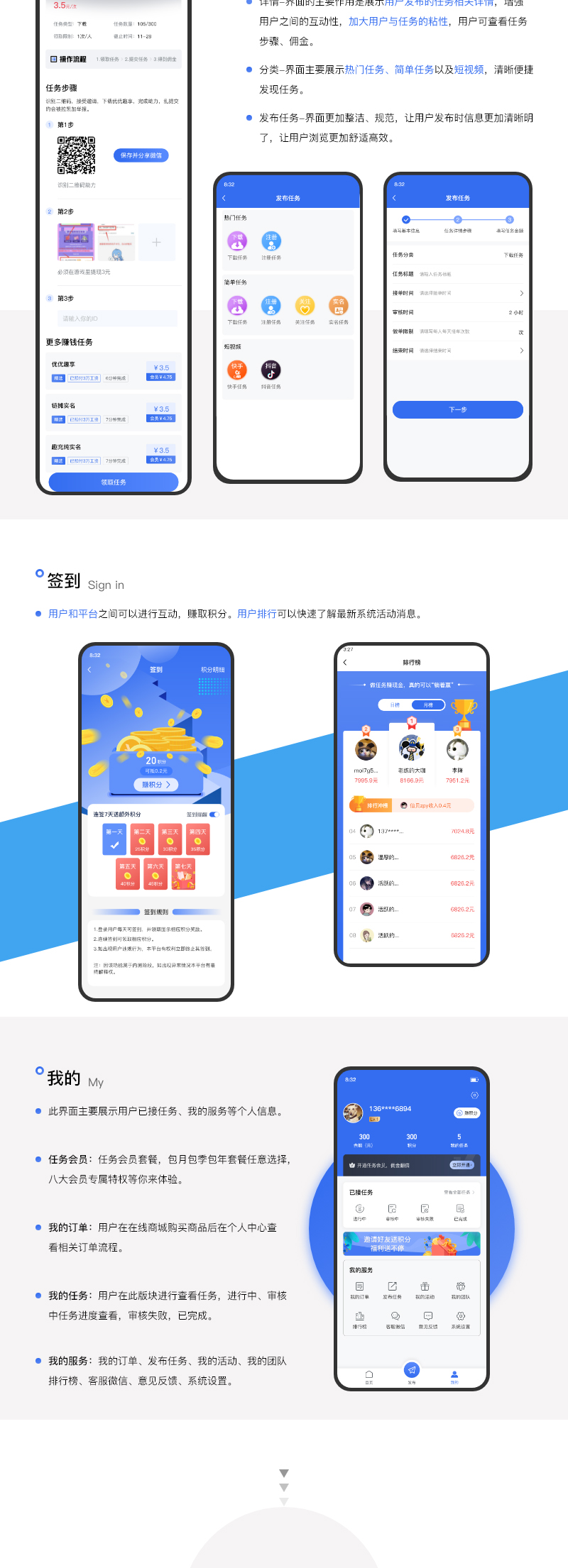 修复版任务悬赏APP系统源码-活动营销三级分销返佣积分商城版 详情图 2