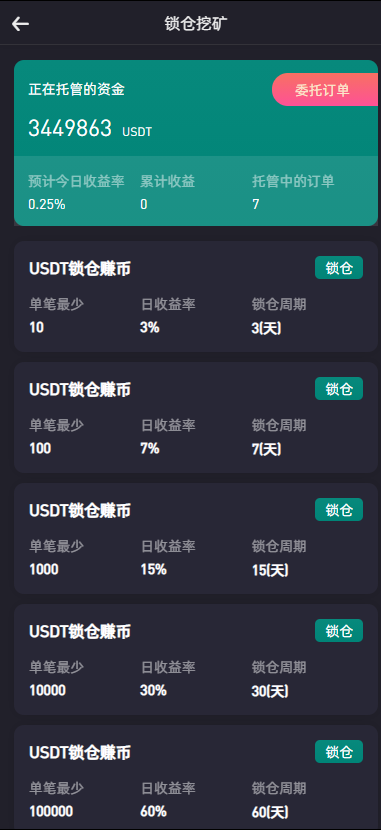 绿色版8国语言/区块链交易所/nft交易/锁仓挖矿/币币期权交易 详情图 9