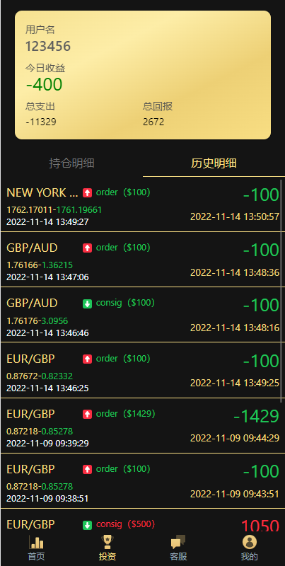 最新二开版多语言微交易/外汇虚拟币微盘源码/伪交易所系统 详情图 8