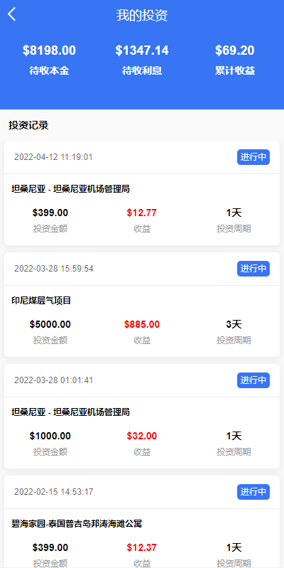 出海版多语言国际理财返利资金/八国语言基金海外项目投资金融源码 详情图 7