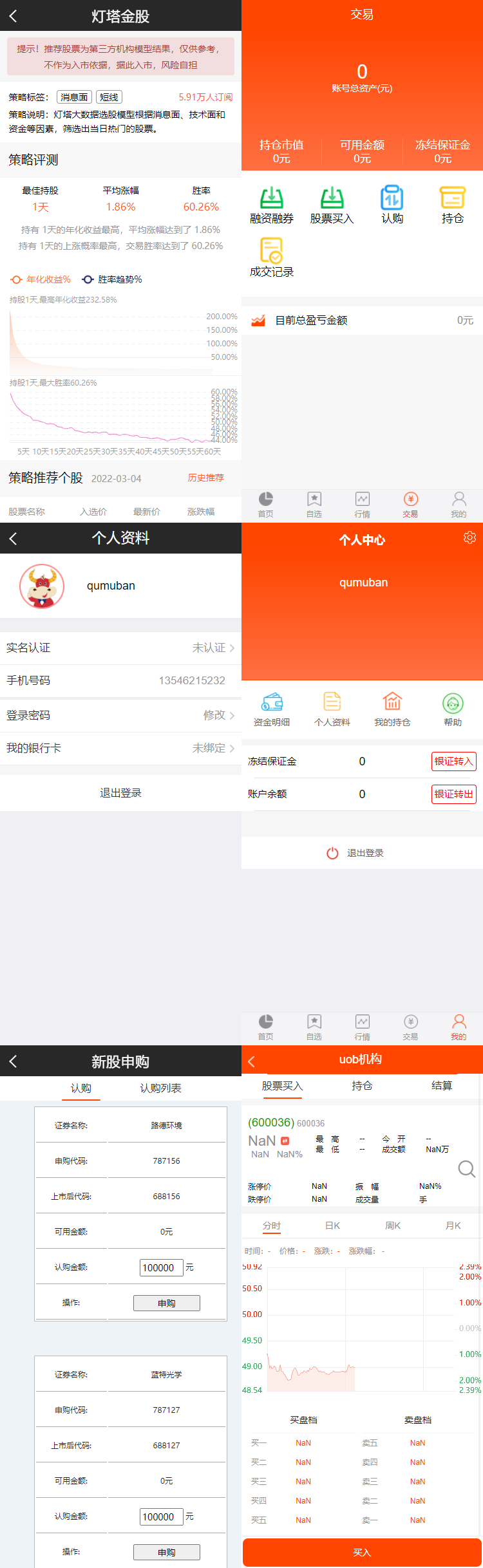 【优选源码】亲测源码专业级股票系统 股票金融 带新股申购 通信达源码下载 - 截图1