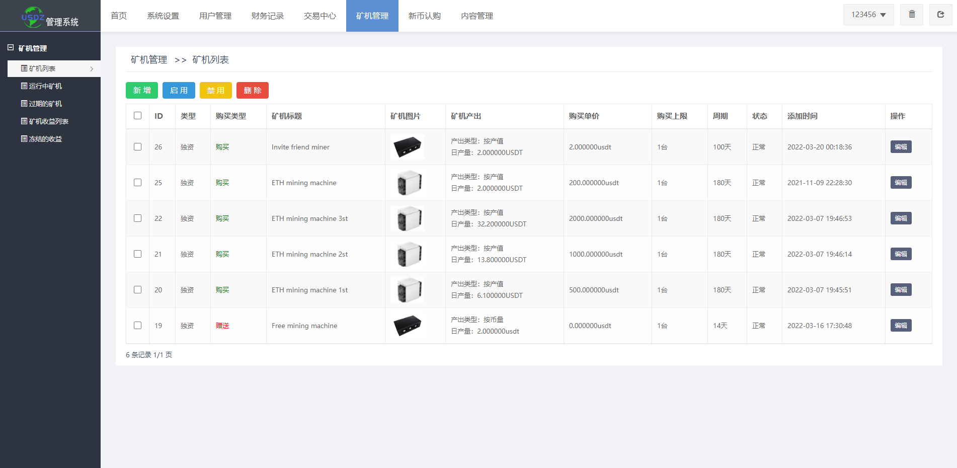 二开优化版区块链交易所/时间盘矿机系统/智能挖矿/币币合约交易 详情图 20