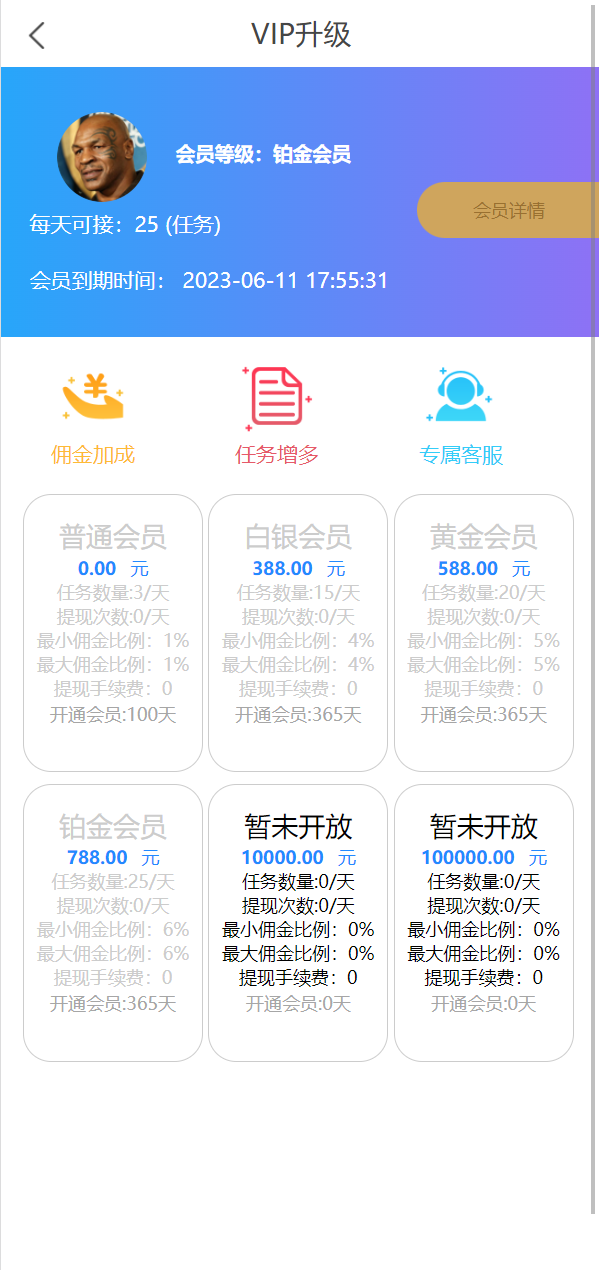 精美UI抢单系统/抢单刷单源码/订单自动匹配系统 详情图 6
