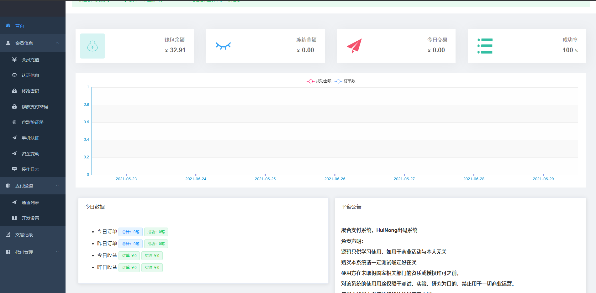 全开源聚合支付系统/三方支付/代付系统/前后端分离/附带前端VUE 详情图 1