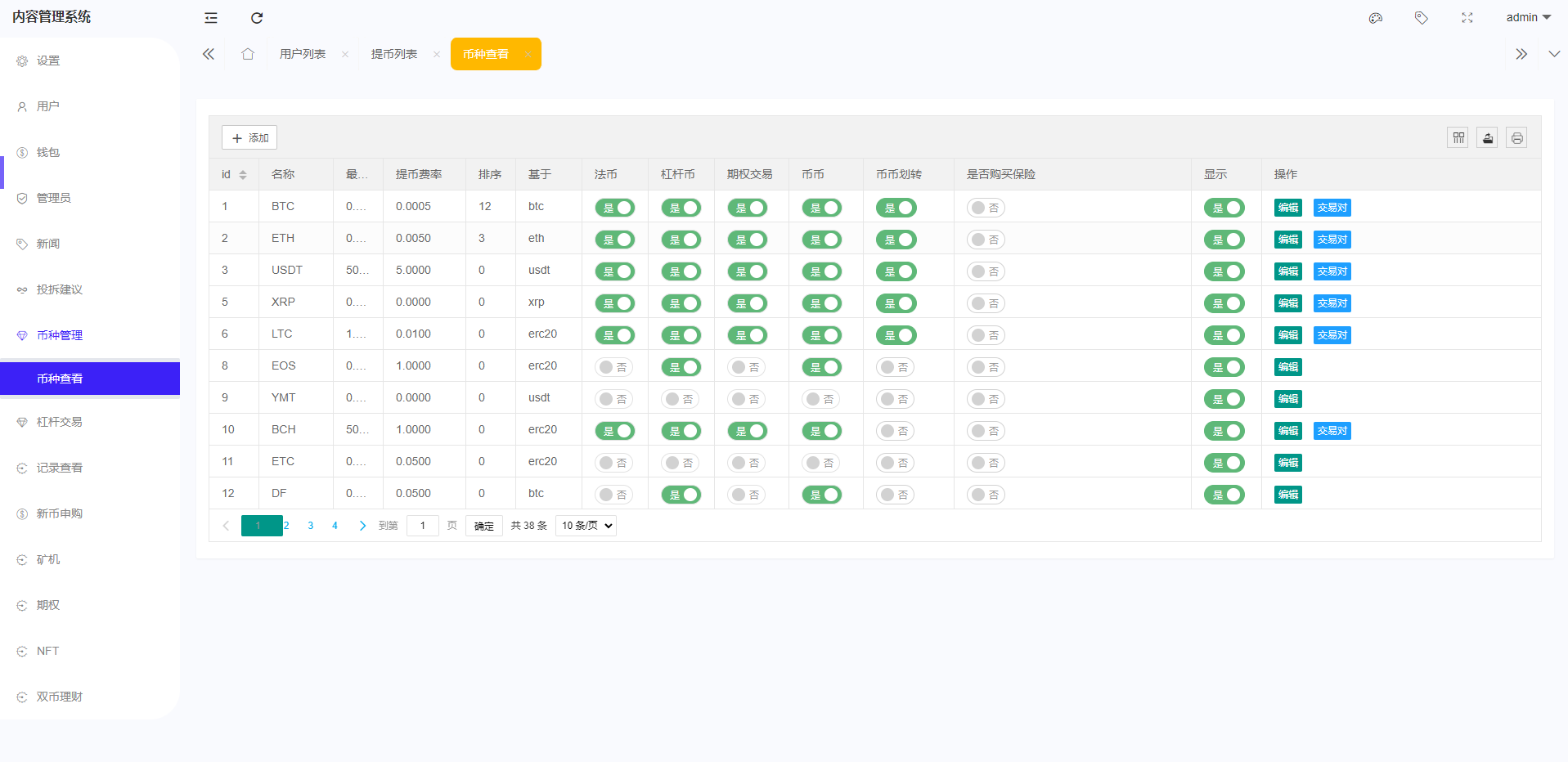 全新区块链交易所/IEO/锁仓挖矿/秒合约/币币交易/双套UI 详情图 27