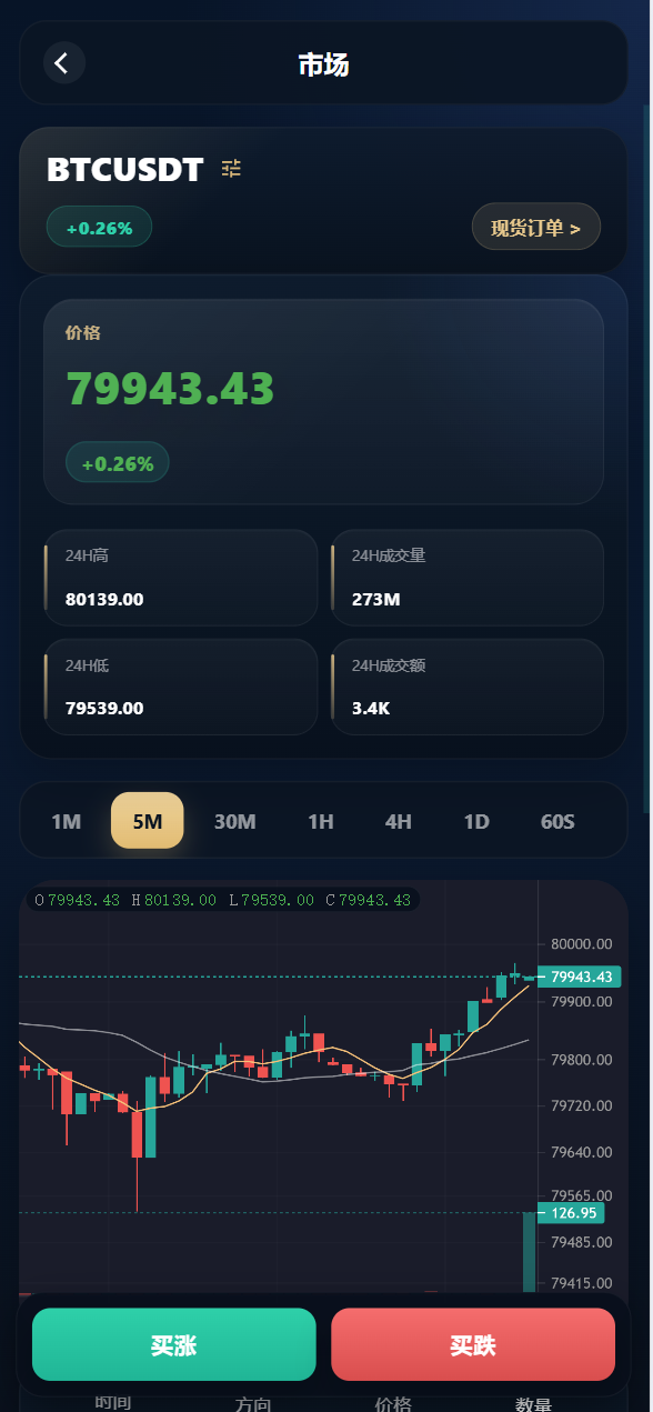 【优选源码】海外多语言自适应/Java数字货币与外汇微盘交易系统/Vue3源码 - 截图3