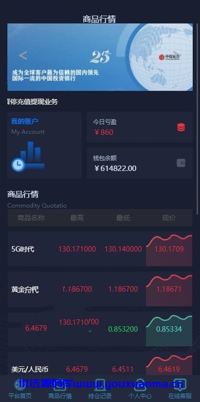 【优选源码】微交易时间盘/期货/股票/点位盘/外汇贵金属交易平台源码 - 截图4