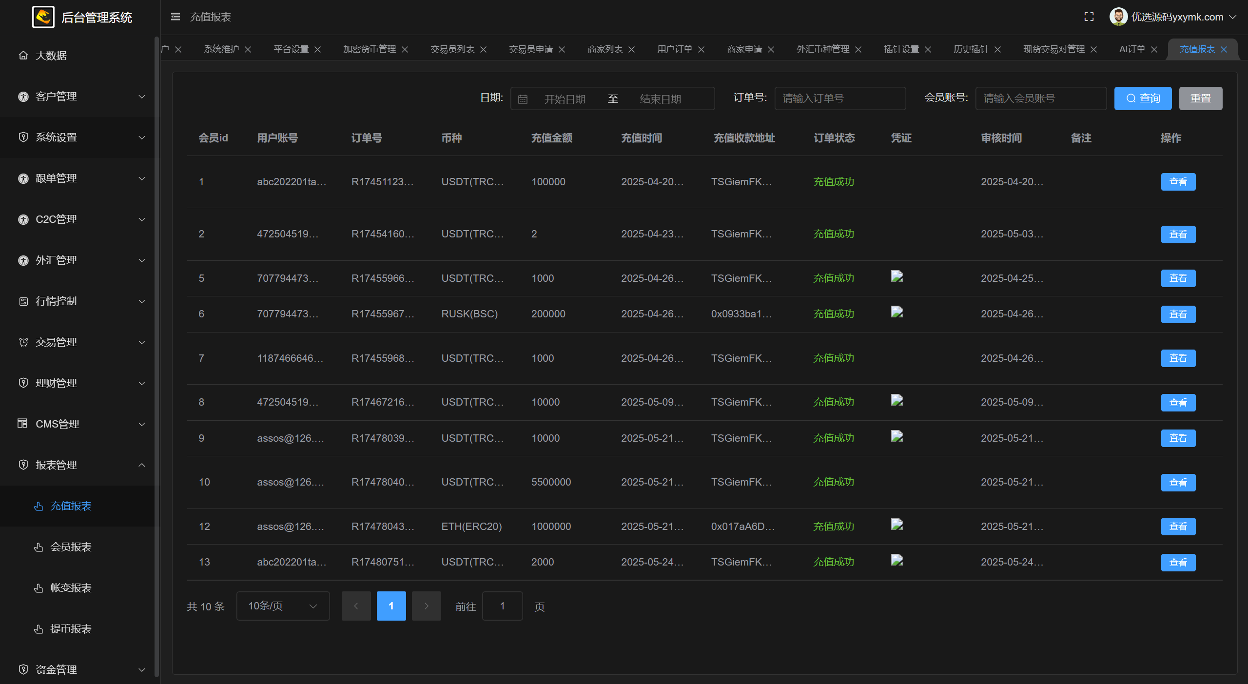 【优选源码】全开源java多语言综合交易所/股票/外汇/期货/AI量化/贷款/c2c - 截图32