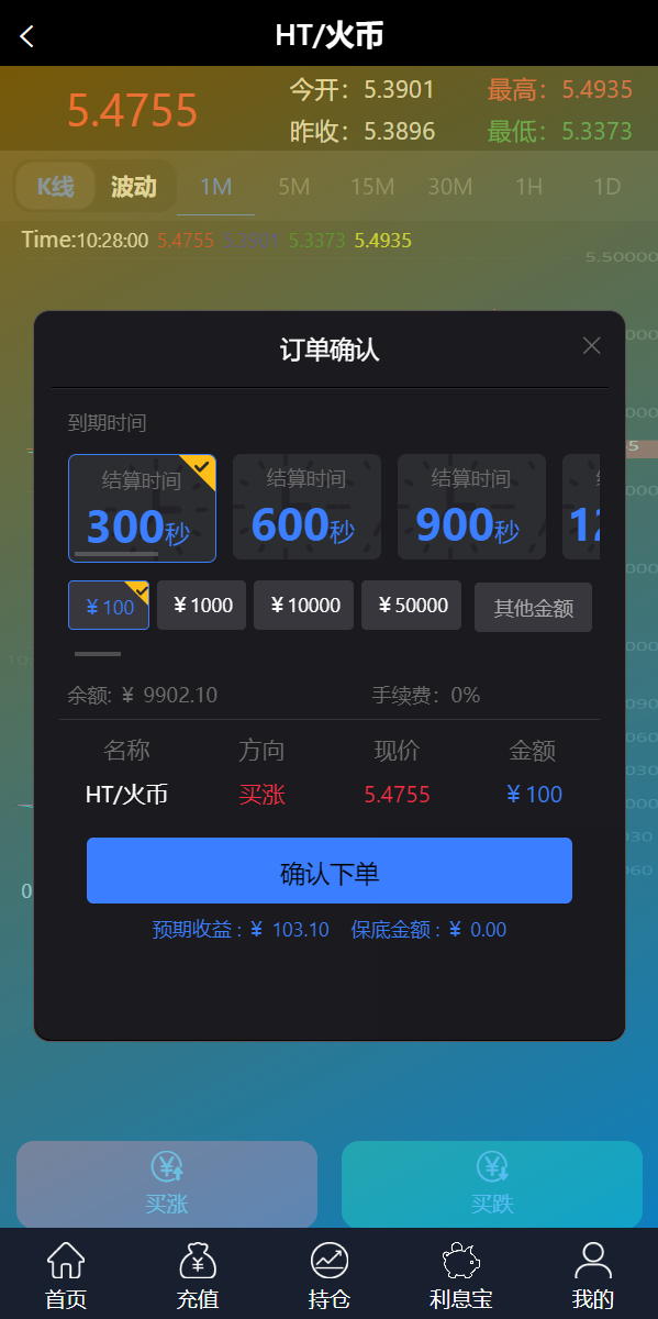 新框架/全新修复版微交易系统/虚拟币理财系统/微盘交易系统/K线正常 详情图 3