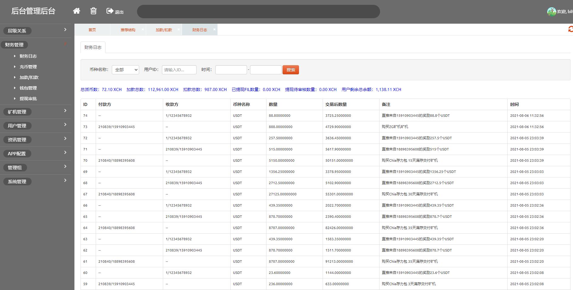usdt矿机系统/BZZ分币系统/虚拟币矿机系统 详情图 13
