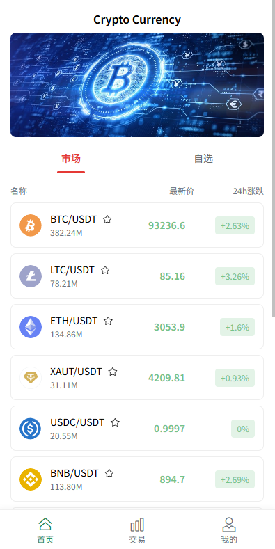 【优选代售】多语言虚拟币微盘/海外微交易/秒合约/时间盘 - 截图1