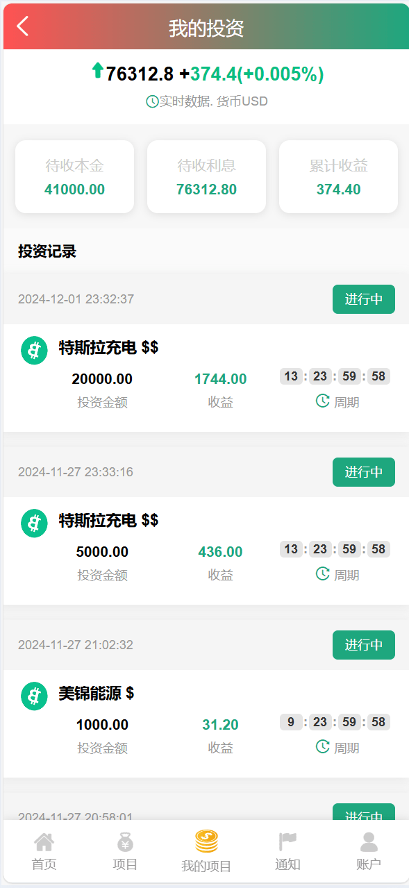 【优选代售】独家VUE海外八国语言新能源产业投资理财系统 - 截图6