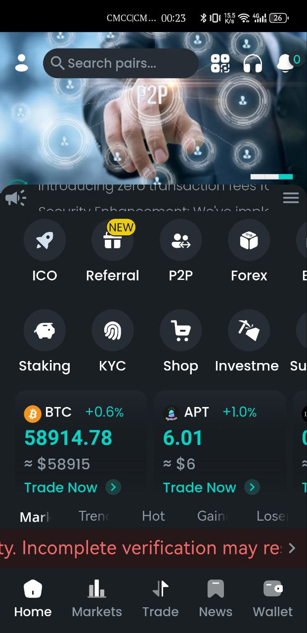 【优选代售】Bicrypto——顶级加密货币交易平台、二元交易、投资、博客、新闻等等.精仿一比一交易所 - 截图2