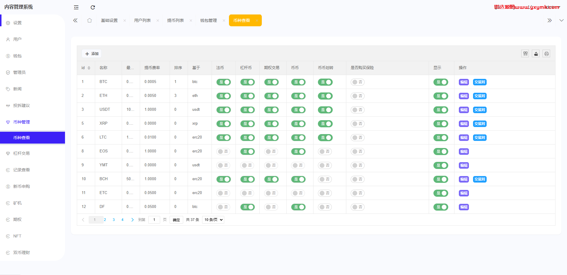 【优选代售】多语言交易所系统/期权/合约币币交易/IEO/质押 - 截图17