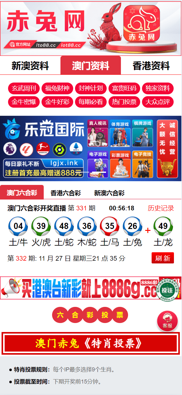 【优选代售】运营版六合彩资源图库开奖网/采集正常/论坛资料/投票评论/带留言板功能 - 截图4