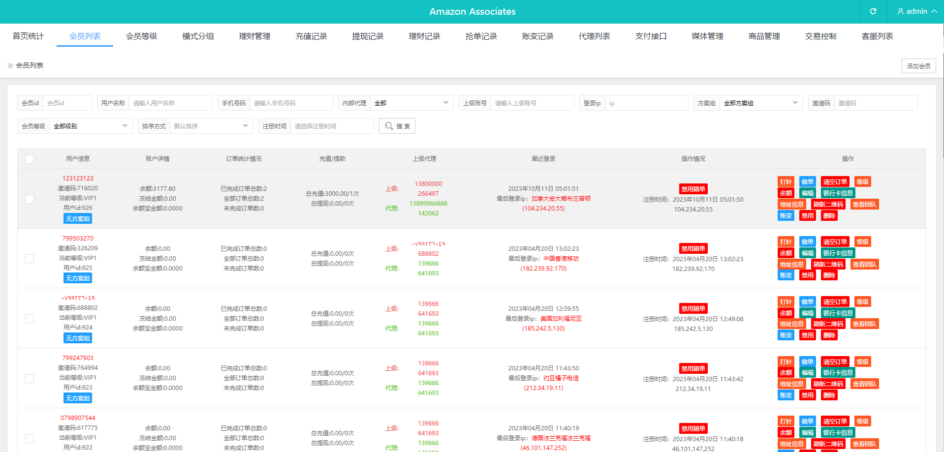 【优选代售】多语言抢单源码/刷单系统源码/海外抢单商城源码/支持八国语言/打针/叠加/代理 - 截图15