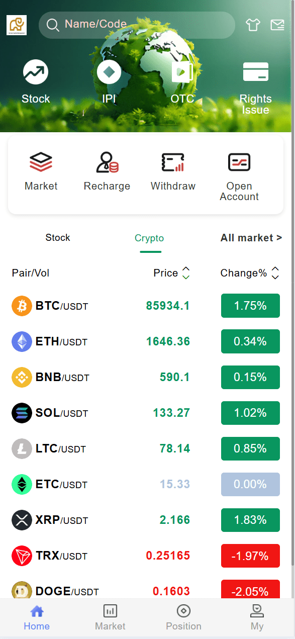 【优选代售】海外股票+虚拟币综合交易所/合约/otc - 截图1
