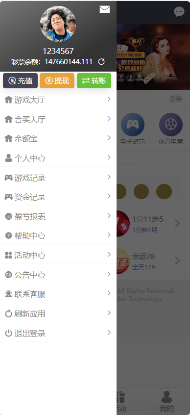 【优选代售】大富二开全新UI乐游博悦娱乐源码/Linux系统+合买大厅+余额宝理财+前后端重构/完整运营修复版本 - 截图4