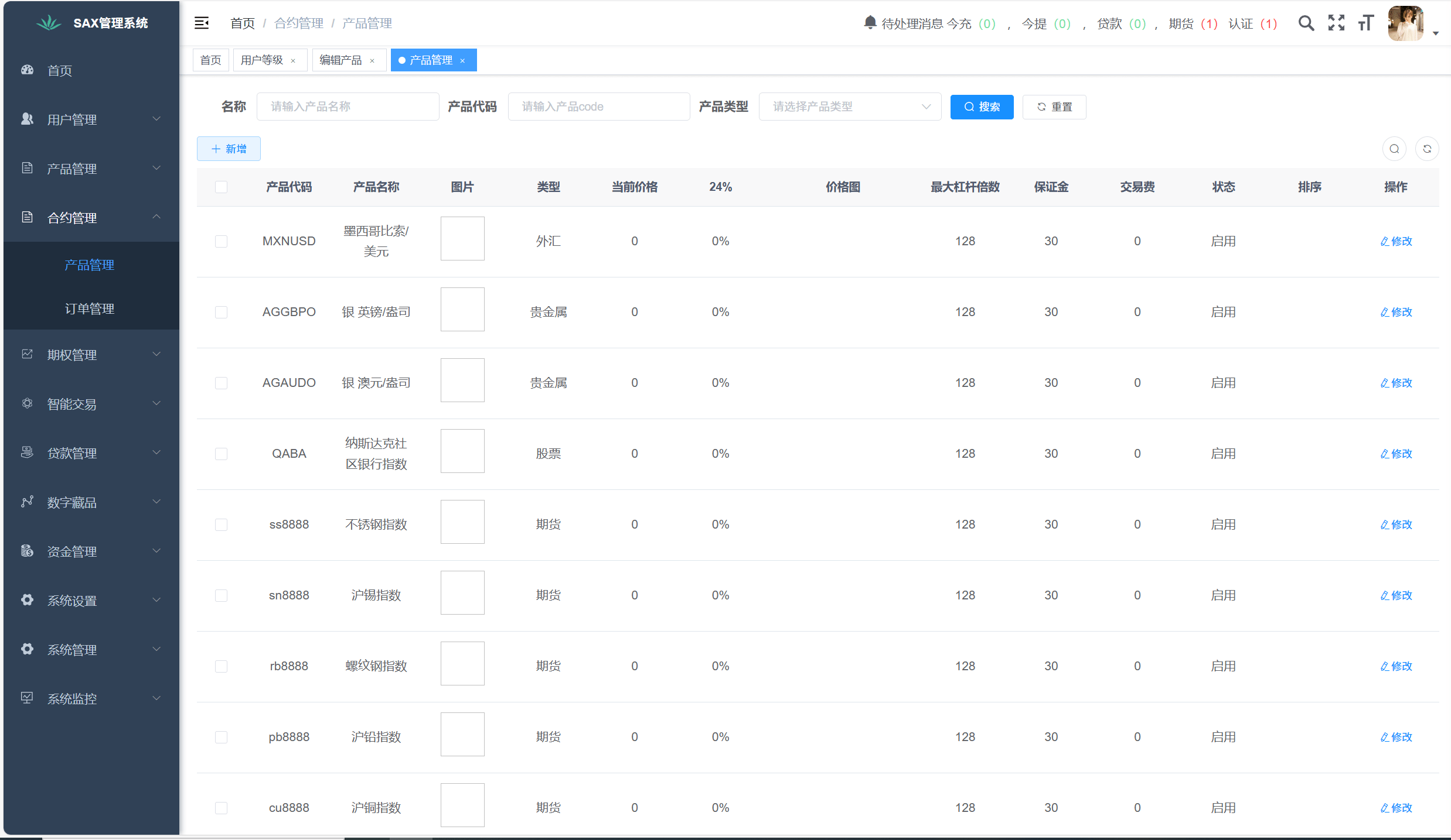 【优选代售】多语言新版本UI 欧美风格币盘外汇/虚拟币/股票/取货/贵金属/合约/期权/nft/只能交易H5 PC自适应（后端Java 前端VUE，全开源可二开） - 截图18